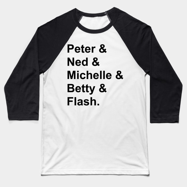 Homecoming Characters Baseball T-Shirt by Sofieq